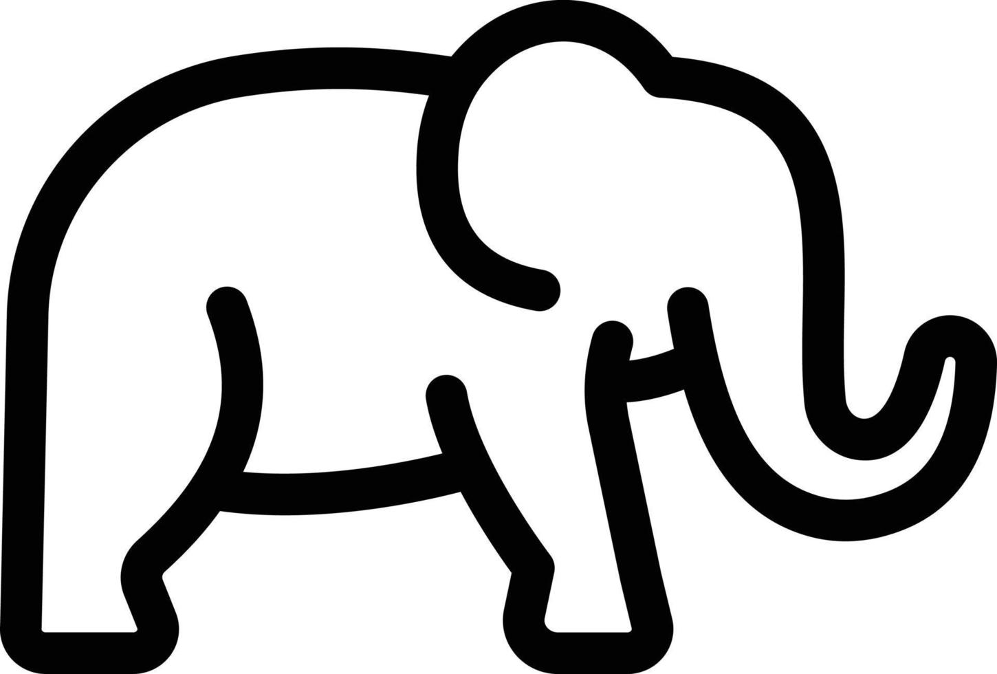 ilustração vetorial de elefante em ícones de símbolos.vector de qualidade background.premium para conceito e design gráfico. vetor