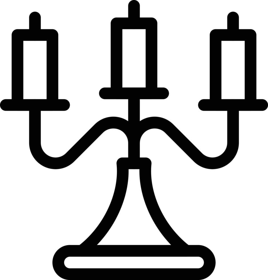 ilustração em vetor candelabro em símbolos de qualidade background.premium. ícones vetoriais para conceito e design gráfico.