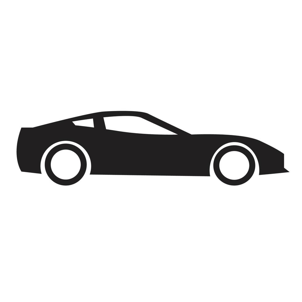 design de vetor de vista lateral do logotipo do carro automático