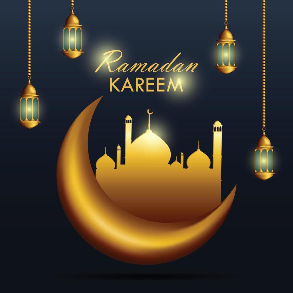 ilustração ramadan kareem vetor