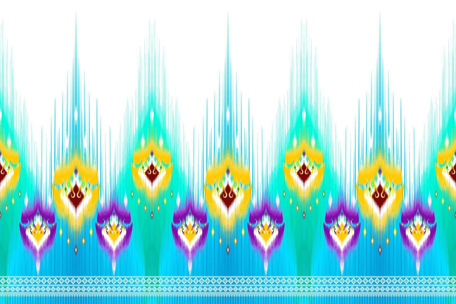 design de padrão étnico de bordado geométrico abstrato ikat. tecido asteca tapete mandala ornamento chevron têxtil decoração papel de parede. fundo de vetor tradicional de peru étnico nativo tribal boho