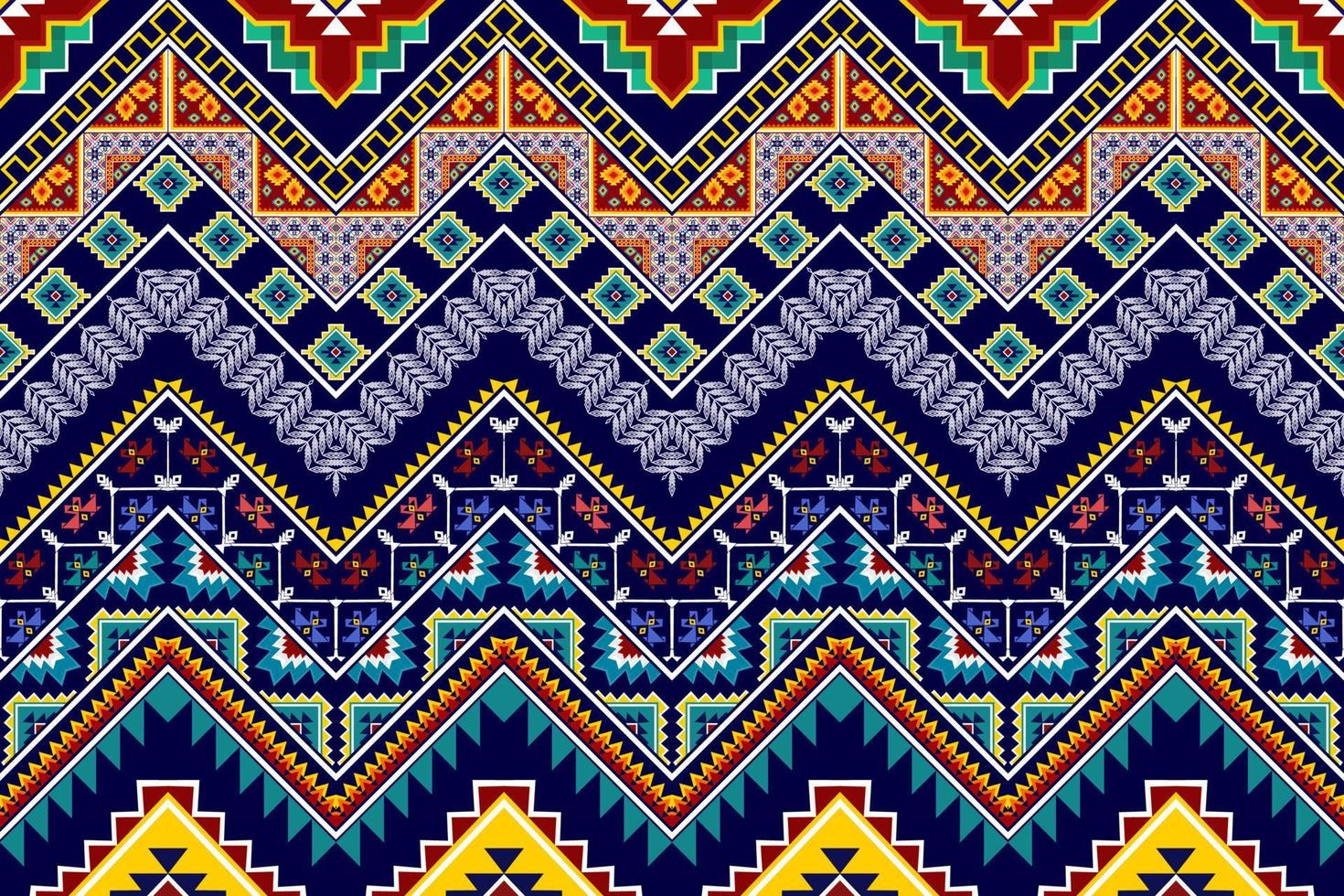 design de padrão étnico abstrato geométrico ikat. tecido asteca tapete mandala ornamento étnico chevron têxtil decoração wallpaper. fundo de vetor de bordado tradicional étnico nativo tribal boho