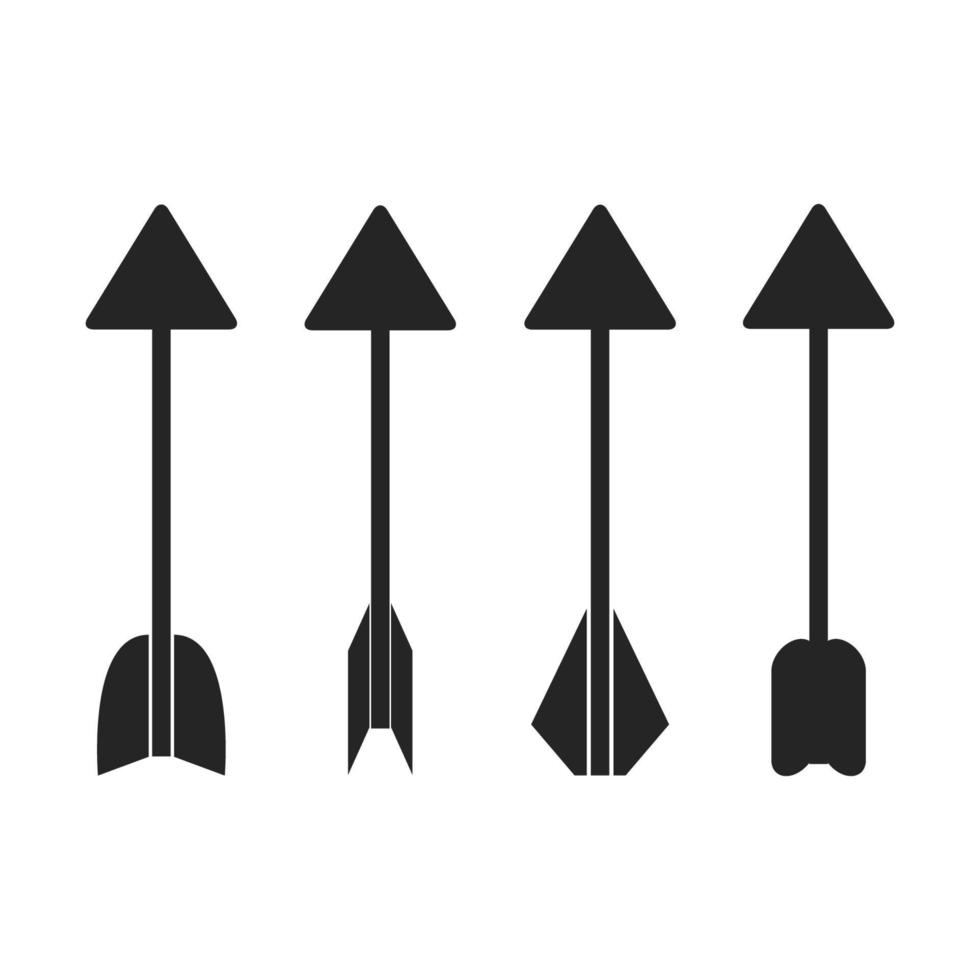 ilustração de símbolo de flechas de caça vetor