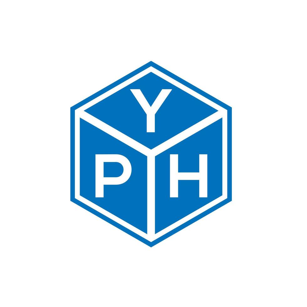 design de logotipo de carta yph em fundo branco. conceito de logotipo de letra de iniciais criativas yph. design de letra yph. vetor