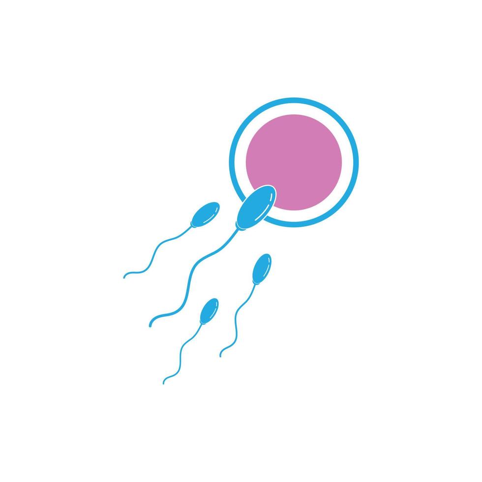 modelo de logotipo de vetor de espermatozoides