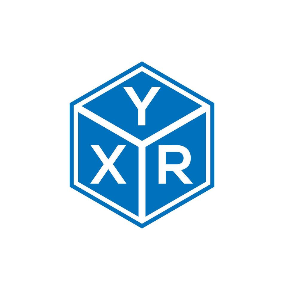 design de logotipo de carta yxr em fundo branco. conceito de logotipo de letra de iniciais criativas yxr. design de letra yxr. vetor