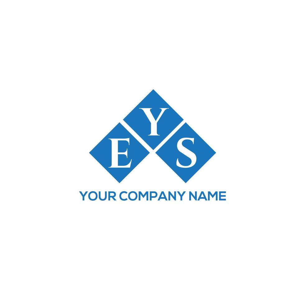 design de logotipo de carta eys em fundo branco. eys conceito de logotipo de letra de iniciais criativas. eys design de letras. vetor