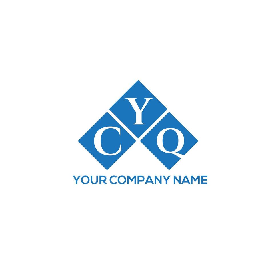 design de logotipo de carta ycq em fundo branco. conceito de logotipo de letra de iniciais criativas ycq. design de letra ycq. vetor