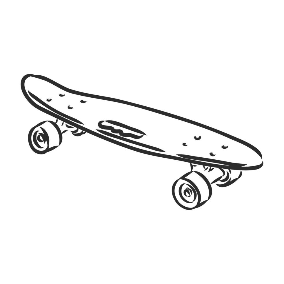 desenho vetorial de skate vetor