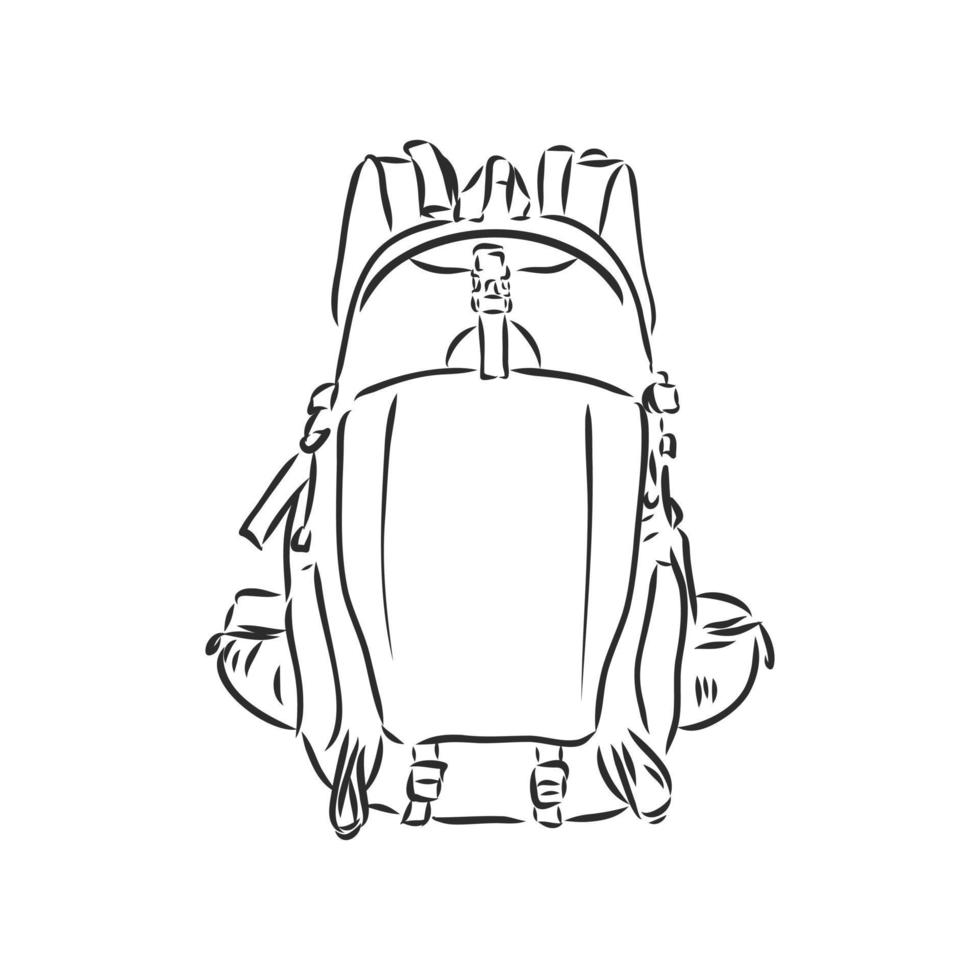 desenho vetorial de mochila vetor