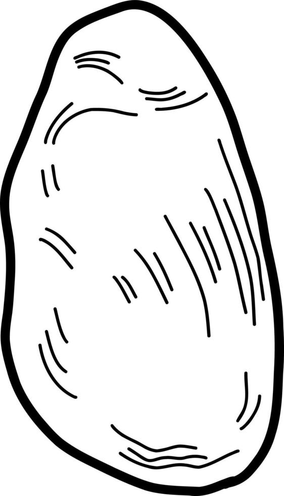 esboço de pedra. ilustração vetorial no estilo de um doodle vetor