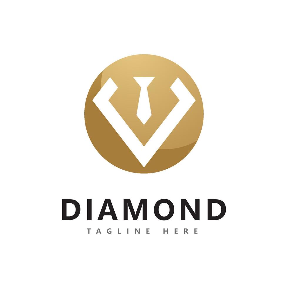 modelo de design de vetor de logotipo de diamante