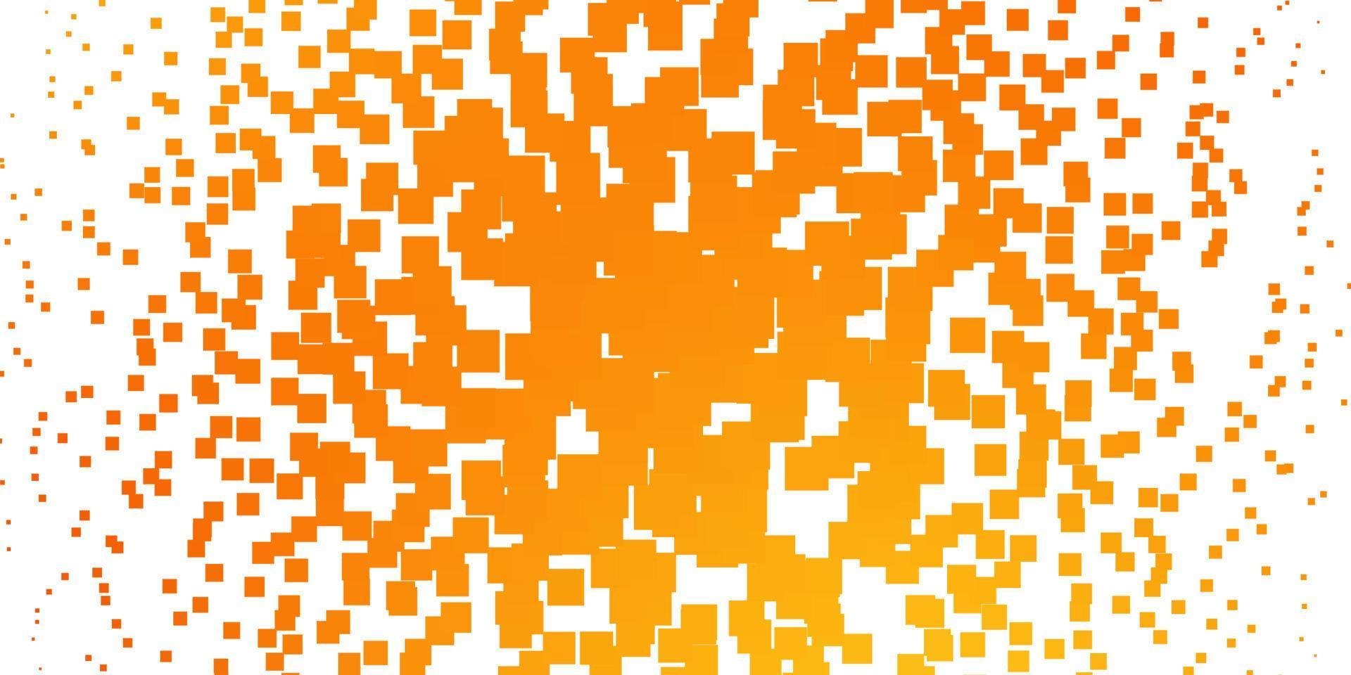 textura vector laranja claro em estilo retangular.