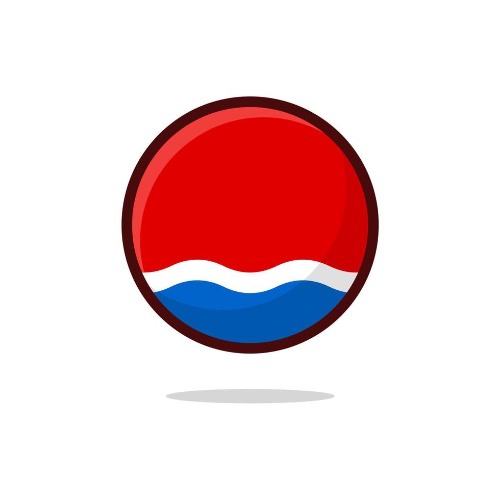 ícone de bandeira de amur oblast vetor