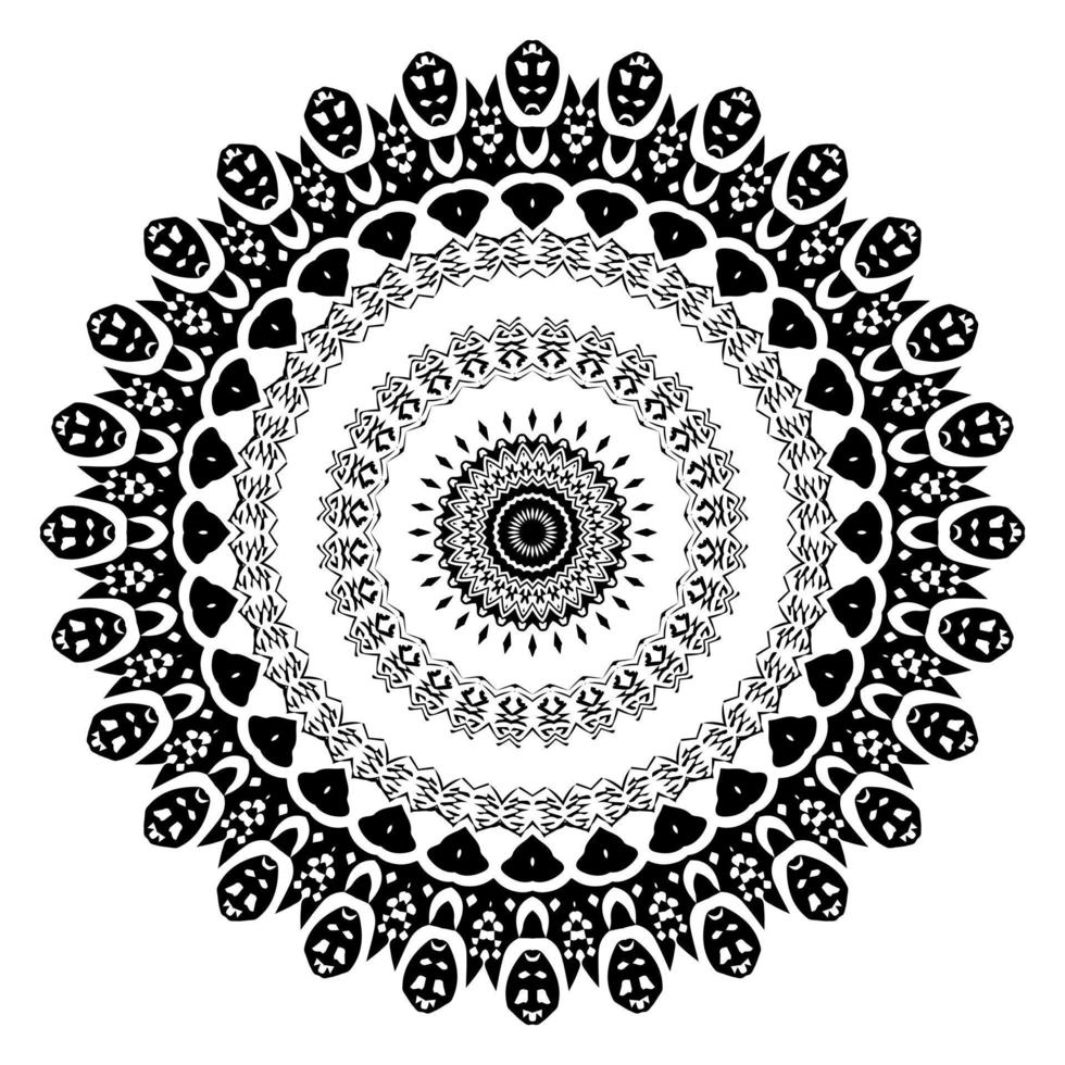 mandala ornamentada. ilustração vetorial de motivo oriental vetor