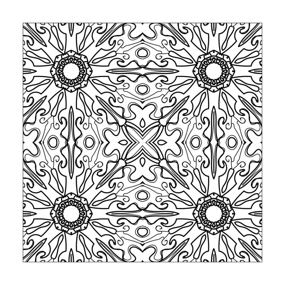 ornamento floral mandala sem costura padrão. vetor