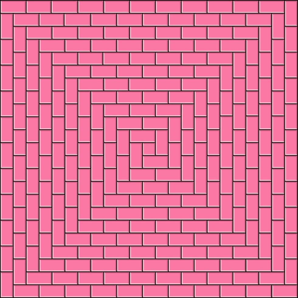 fundo de ilustração de design de vetor de parede de cor de tijolo rosa