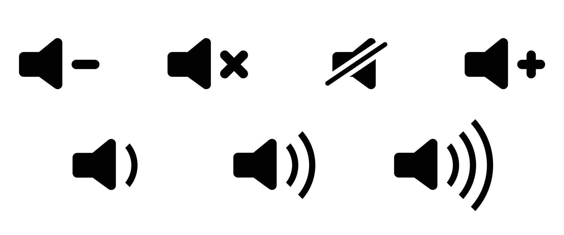 ícone de volume de volume. conjunto de ícones da web. coleção de ícones. ilustração vetorial simples. vetor