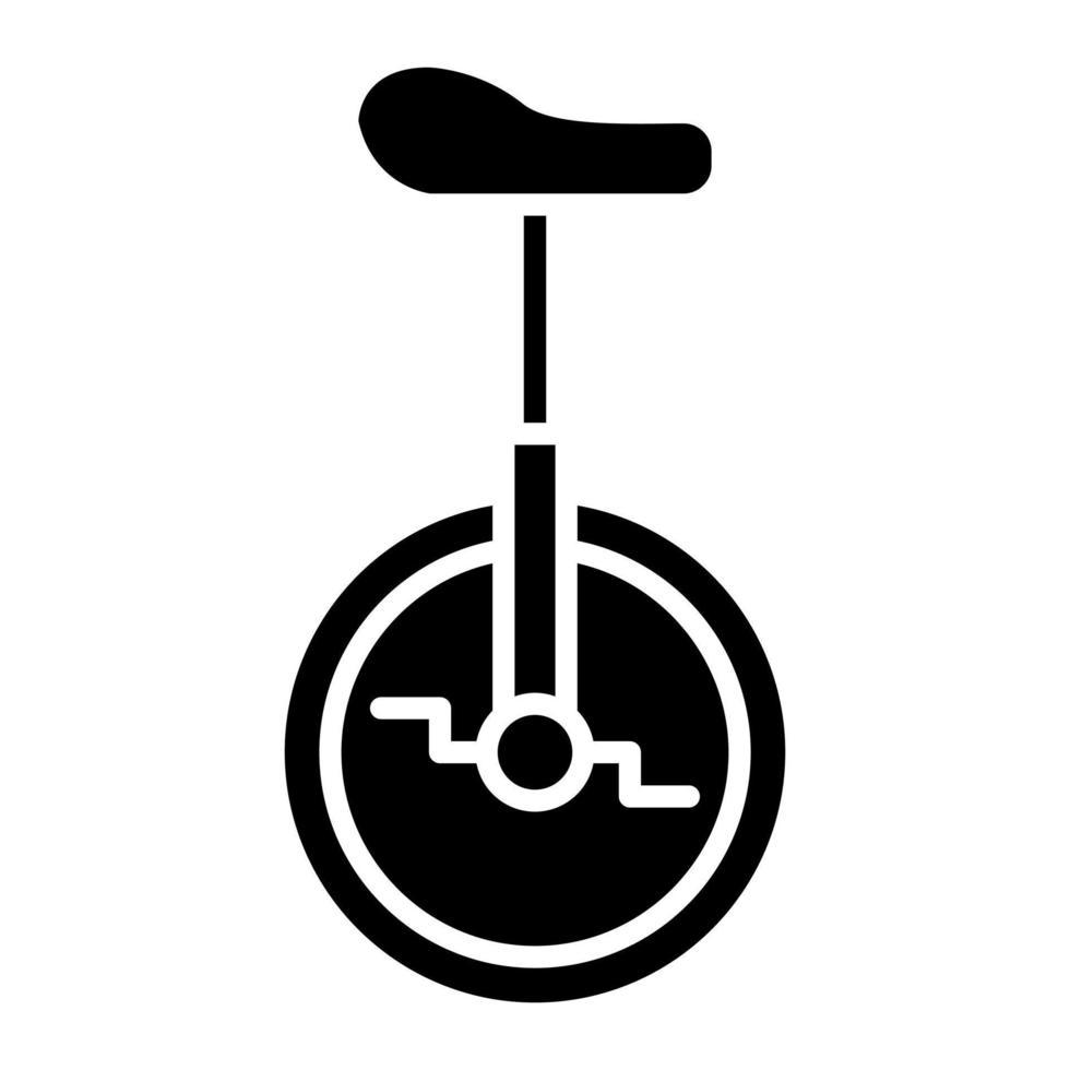 ícone de linha de monociclo vetor
