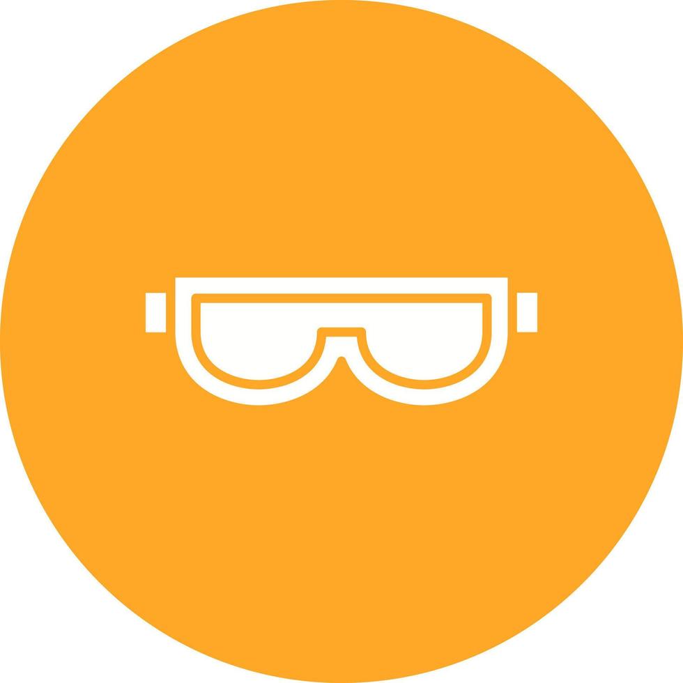 ícone de glifo de óculos de esqui vetor