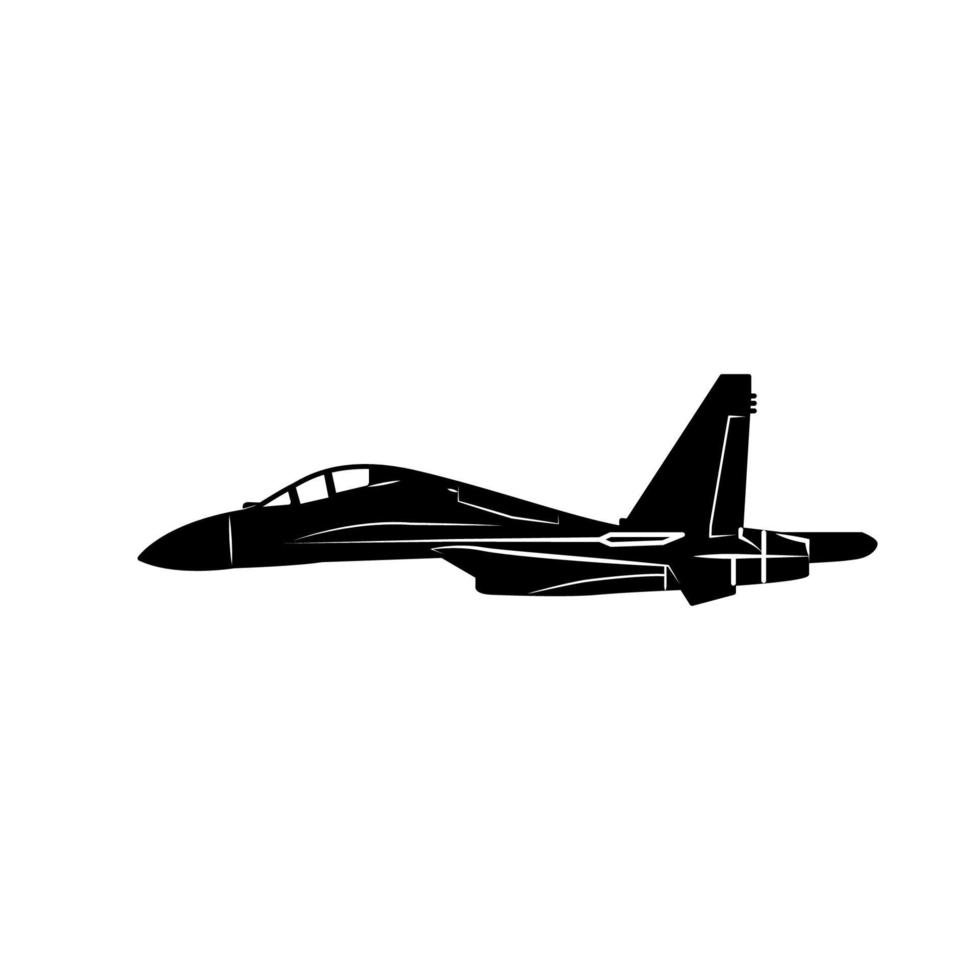ícone de avião militar vetor