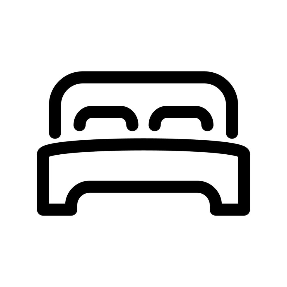 modelo de ícone de cama vetor
