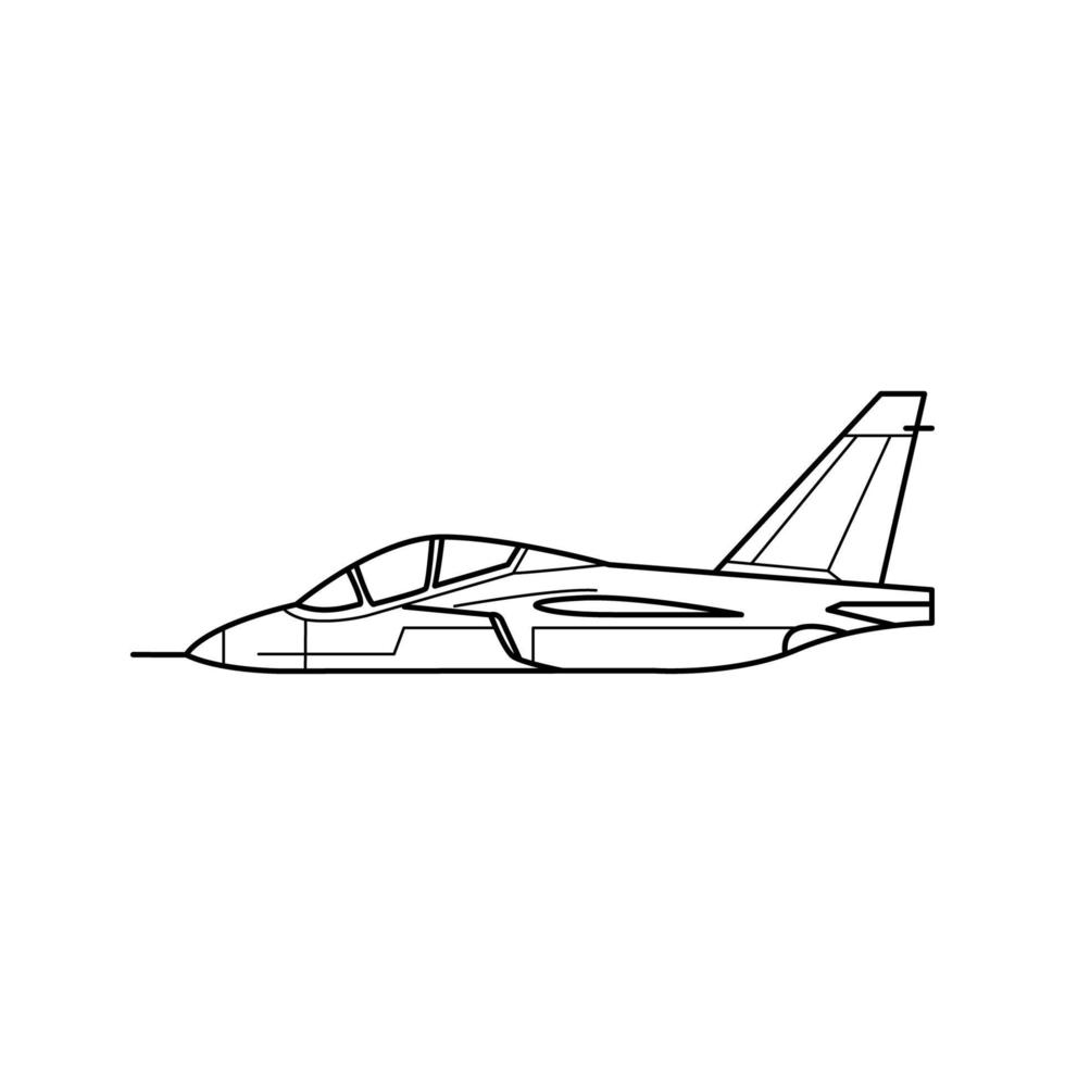ícone de avião militar de treinamento vetor