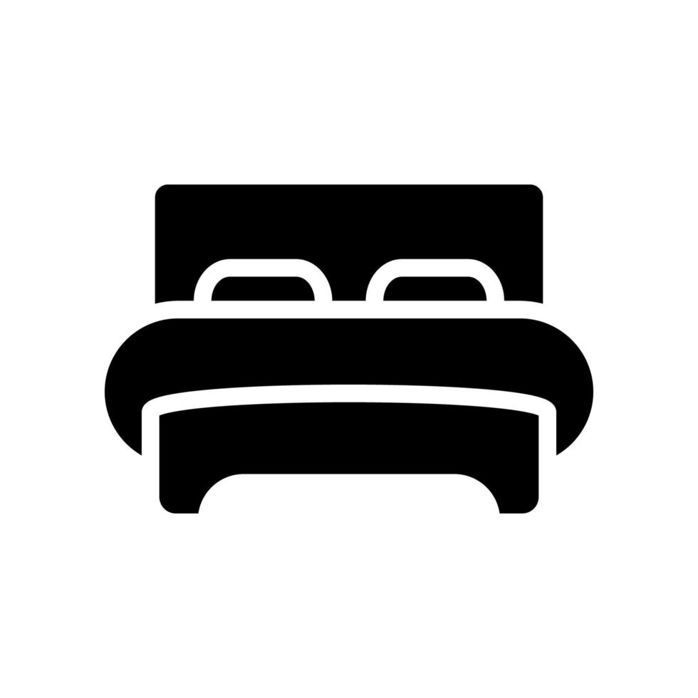 modelo de ícone de cama vetor