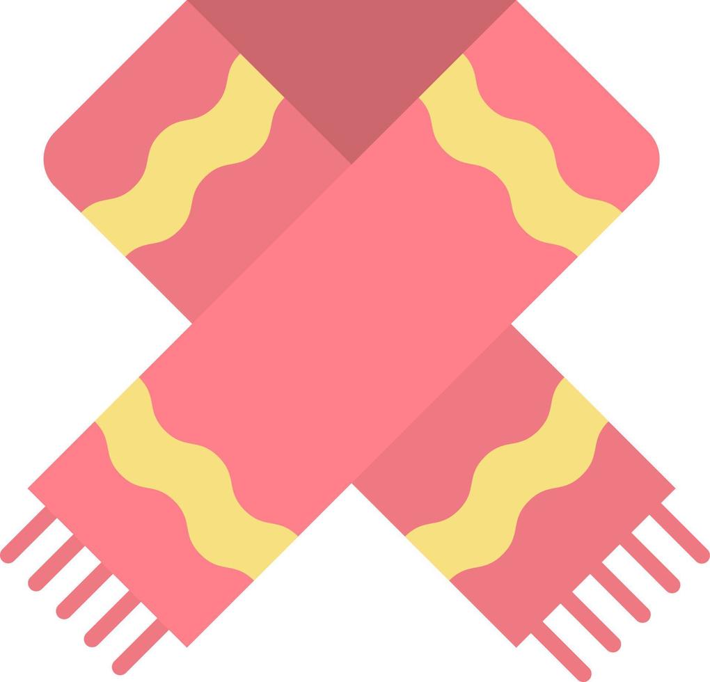 ícone de cor plana de lenço vetor
