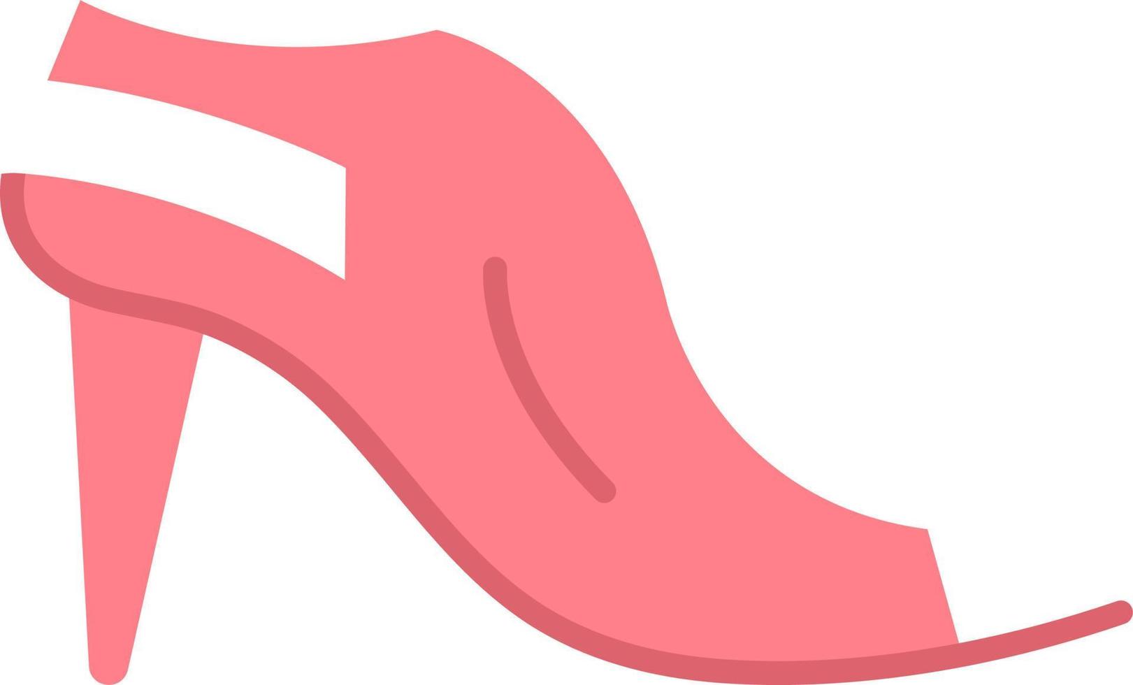 ícone de cor plana de sandálias elegantes vetor