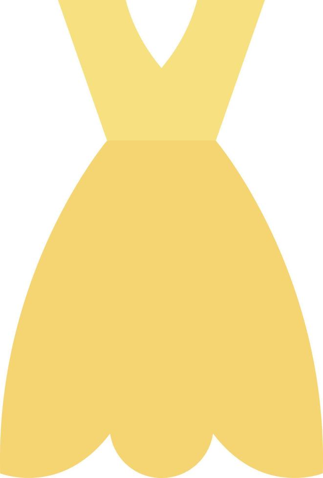 ícone de cor plana de vestido de festa vetor