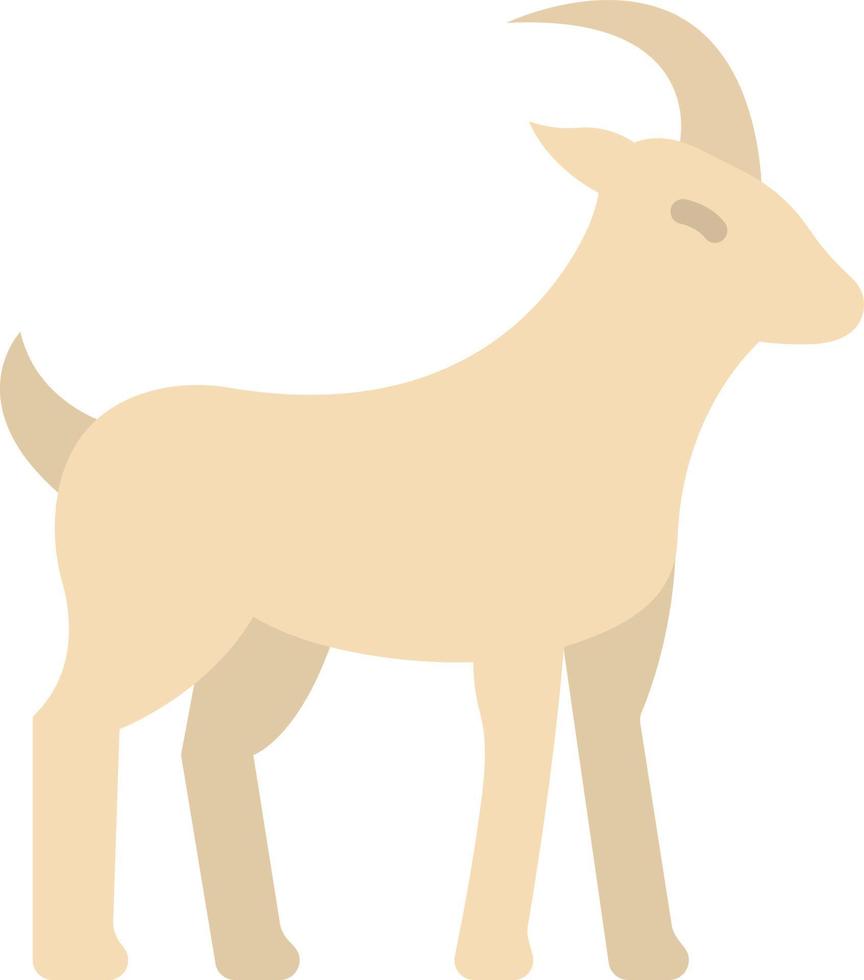 ícone de cor plana de cabra vetor
