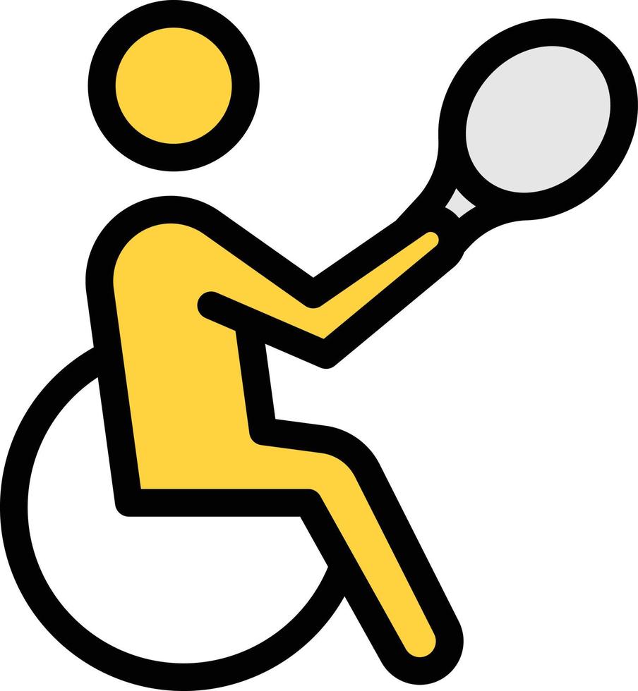 handicap ilustração vetorial de badminton em ícones de uma qualidade background.premium symbols.vector para conceito e design gráfico. vetor