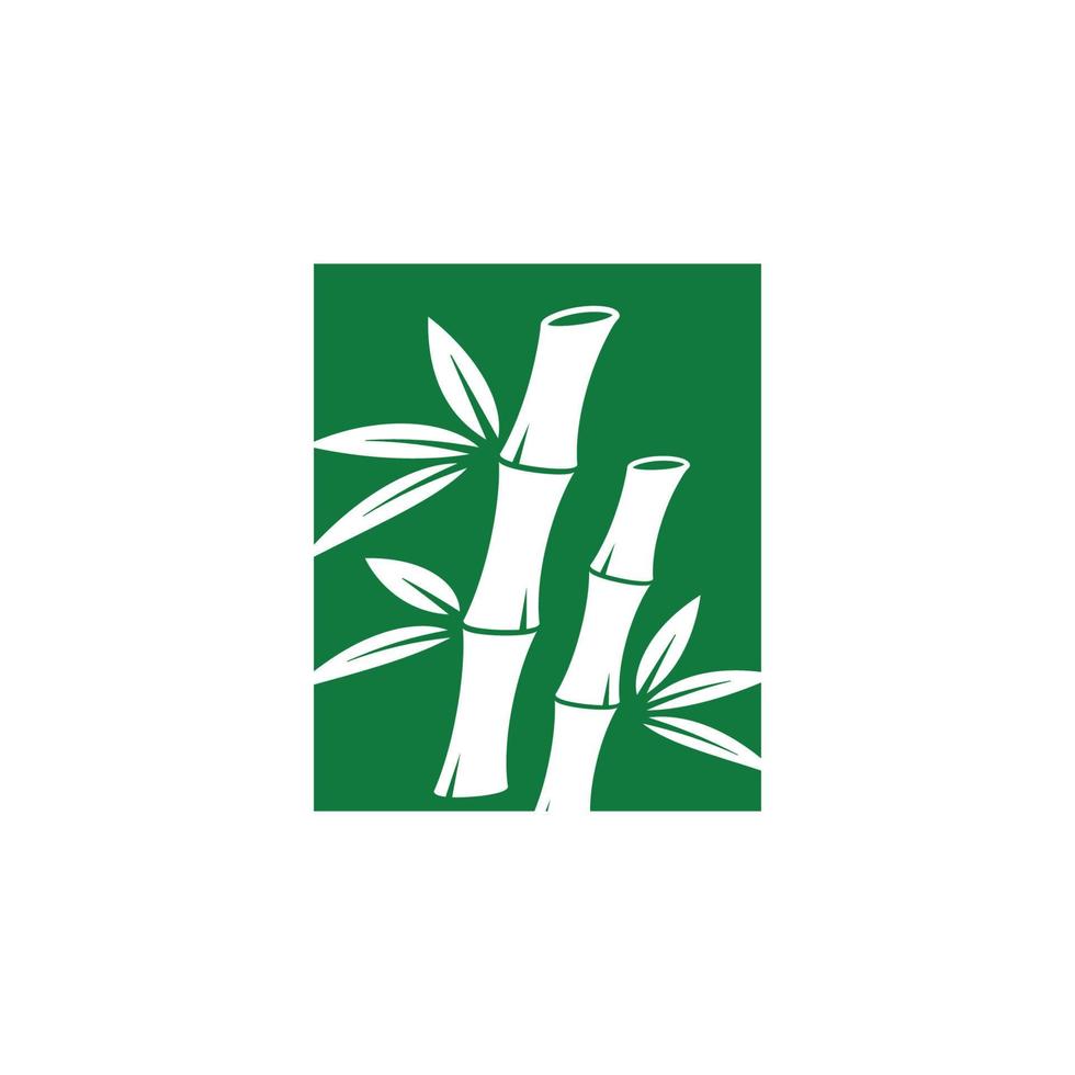 vetor de modelo de design de ícone de logotipo de bambu