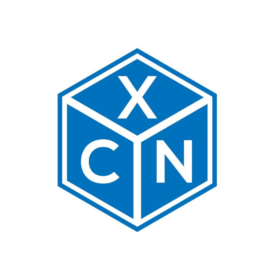 xcn carta logotipo design em fundo branco. xcn conceito de logotipo de letra de iniciais criativas. design de letra xcn. vetor