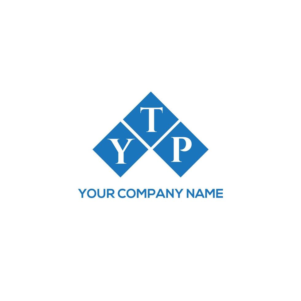 design de logotipo de letra ytp em fundo branco. conceito de logotipo de letra de iniciais criativas ytp. design de letra ytp. vetor