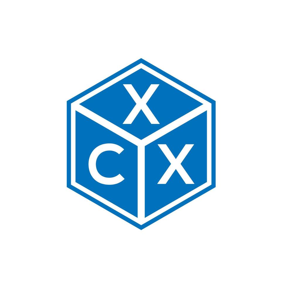 xcx carta logotipo design em fundo branco. xcx conceito de logotipo de carta de iniciais criativas. design de letras xcx. vetor
