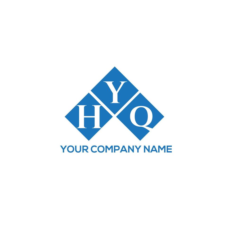 design de logotipo de carta hyq em fundo branco. conceito de logotipo de letra de iniciais criativas hyq. design de letra hyq. vetor