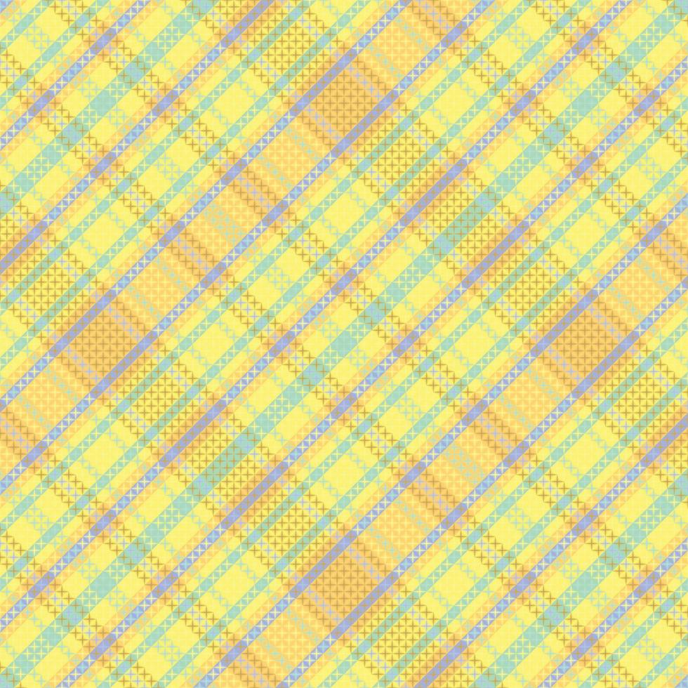 Padrão Xadrez Tartan Com Textura E Cor De Verão. Ilustração