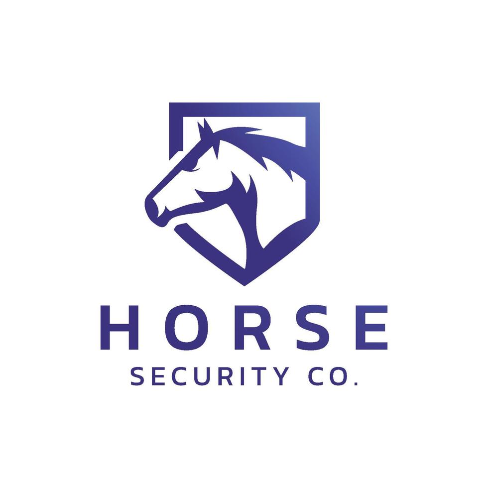 logotipo do cavalo, mascote vetorial, ícones de ilustração vetorial e elementos de design de logotipo - vetor de cavalo
