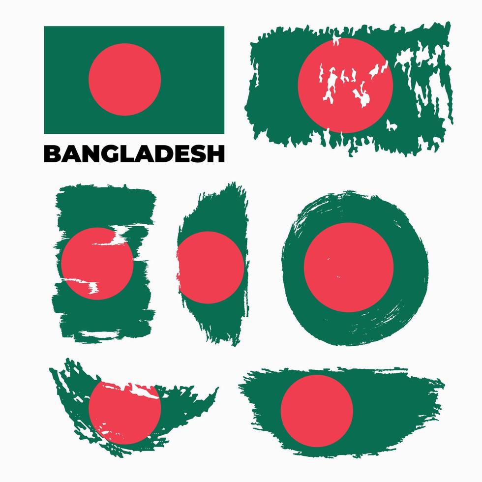 vetor do dia da independência com bandeiras de Bangladesh.