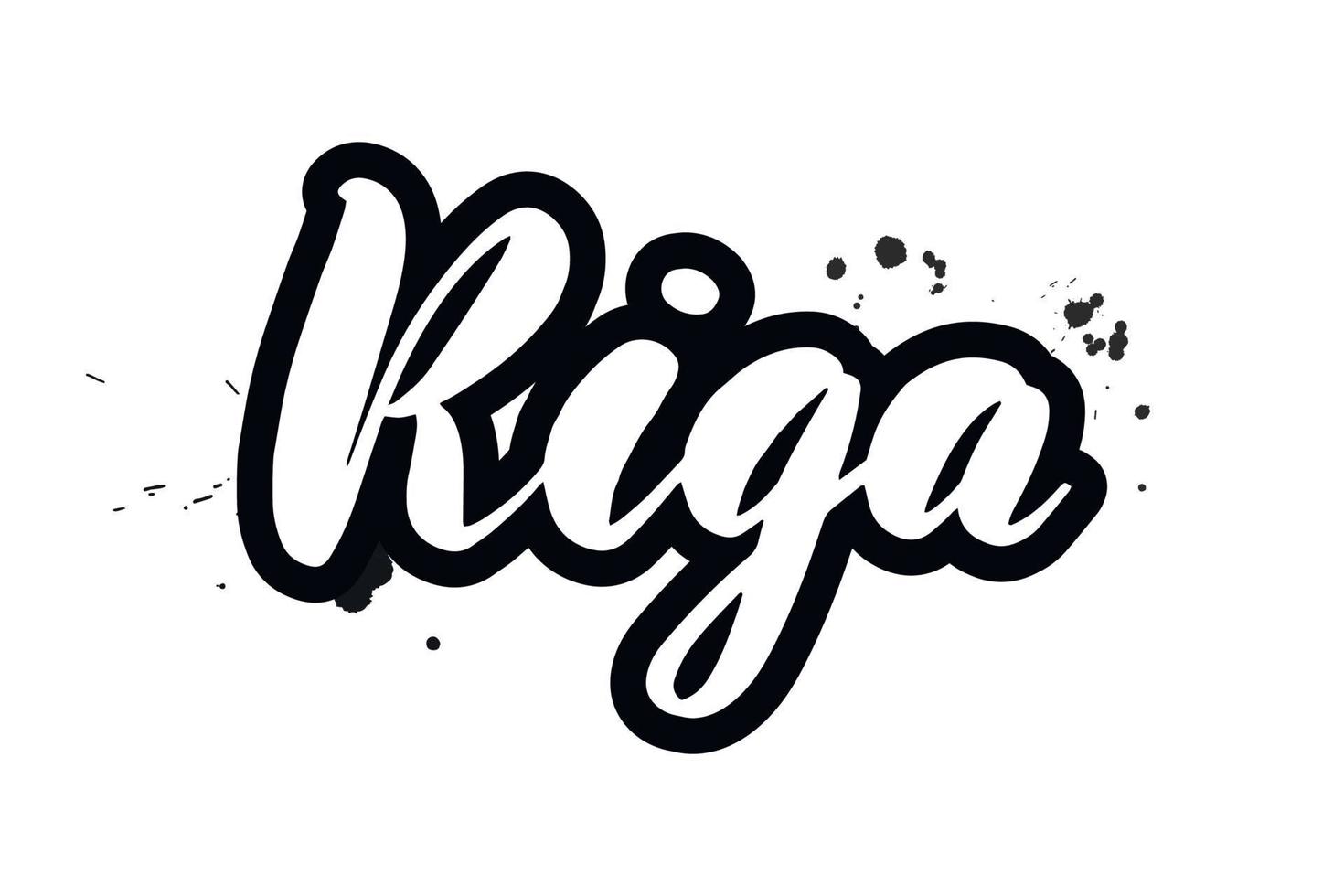 riga de letras de pincel manuscritas inspiradoras. ilustração vetorial de caligrafia isolada no fundo branco. tipografia para banners, crachás, cartão postal, camiseta, estampas, cartazes. vetor