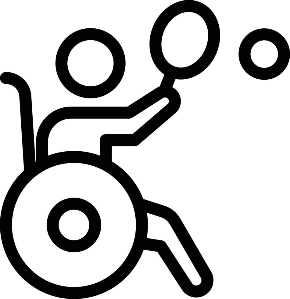 ilustração vetorial de tênis de cadeira de rodas em ícones de símbolos.vector de qualidade background.premium para conceito e design gráfico. vetor