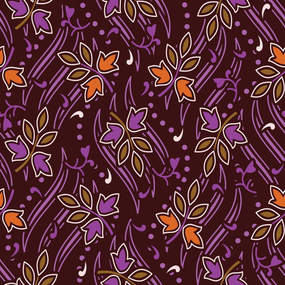 padrão floral sem costura simples fundo geométrico abstrato com flores pequenas, pétalas ornamento mínimo elegante design repetido vetor