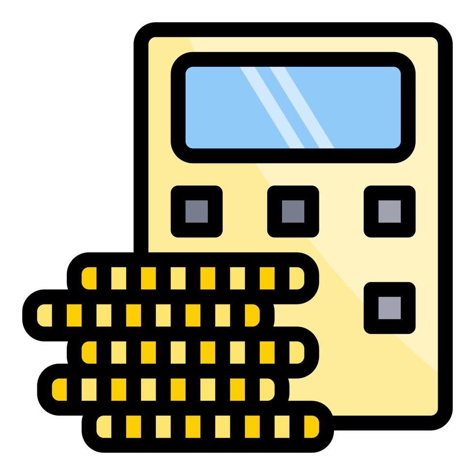 calculadora para moeda de criptomoeda vetor