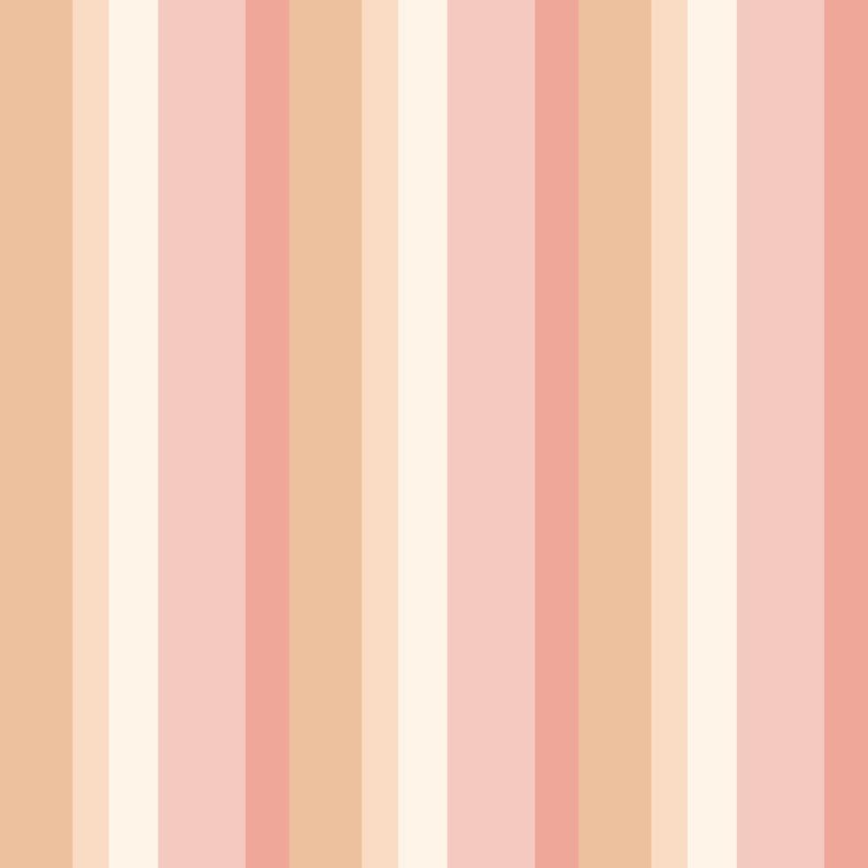 abstrato sem costura padrão com estilo simples de listras verticais, ilustração vetorial. cores pastel, tons de rosa e laranja, geometria. imprimir para design de interiores, tecido, web vetor