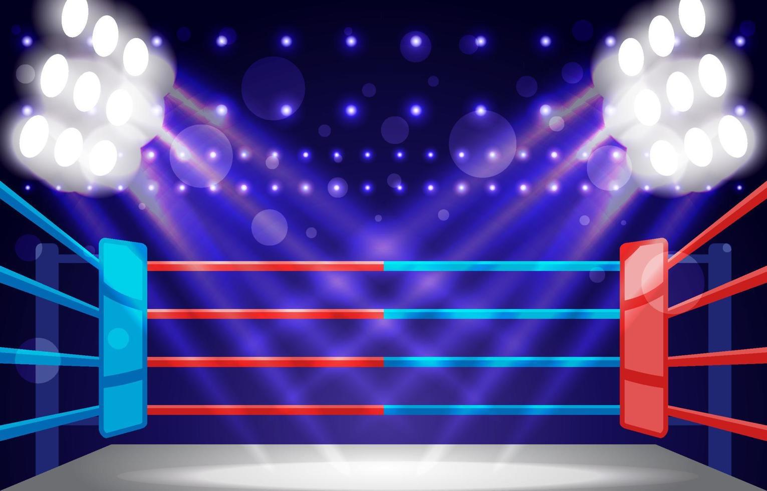 fundo de ringue de boxe vetor