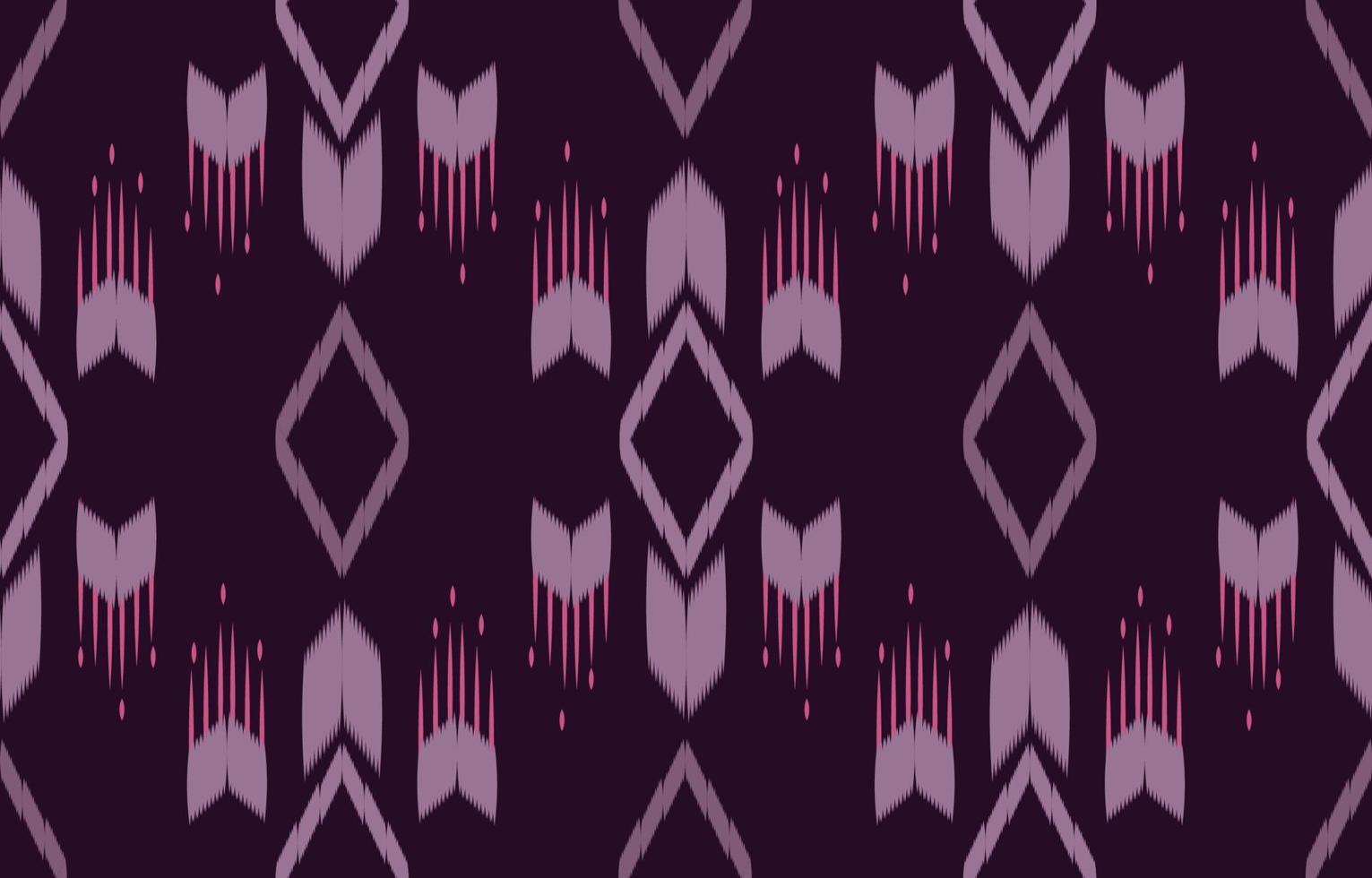 tecido ikat sem costura padrão geométrico étnico tradicional bordado style.design para fundo, tapete, tapete, sarongue, roupas, ilustração vetorial. vetor