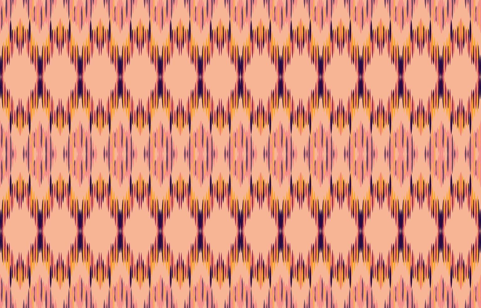 tecido ikat sem costura padrão geométrico étnico tradicional bordado style.design para fundo, tapete, tapete, sarongue, roupas, ilustração vetorial. vetor