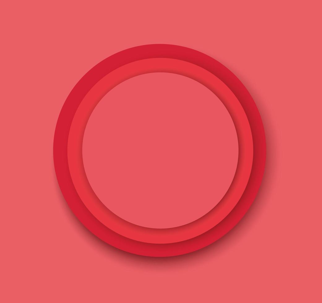 vetor de modelo de fundo de círculos vermelhos